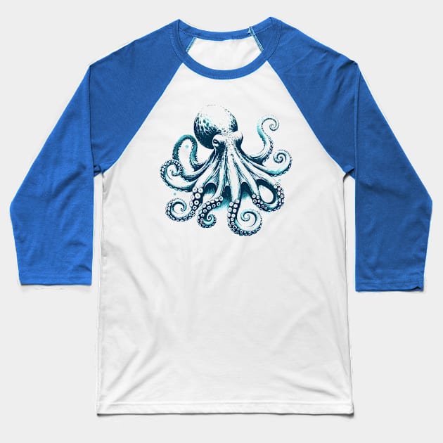 Ocean's Mystical Octopus: Sea Life Lover's Tee Baseball T-Shirt by Klimek Prints